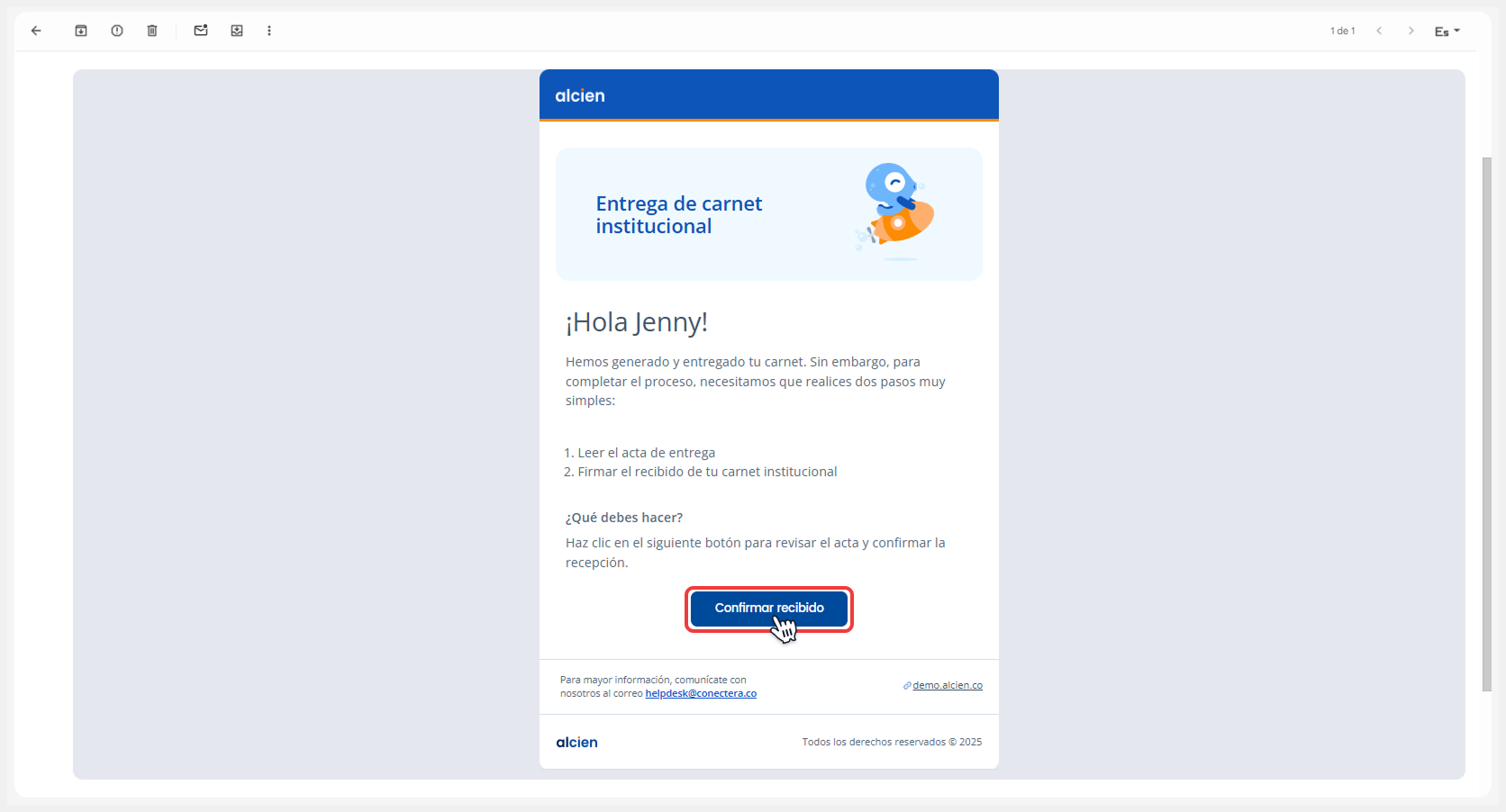 Vista principal apuntando al mneú y seleccionando la opción de Editar