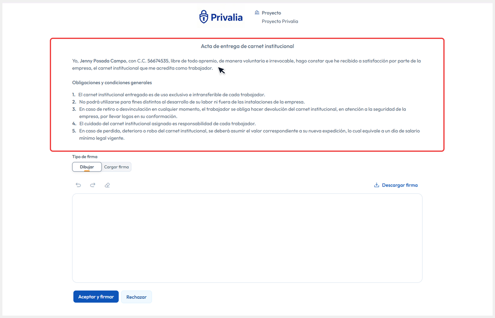 Vista principal apuntando al mneú y seleccionando la opción de Editar